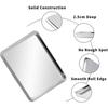 Rectangular Stainless Steel Grill Cookie Baking Pan With Removable Cooling Rack Kitchen Gadget Nonstick Tray Suitable For Oven