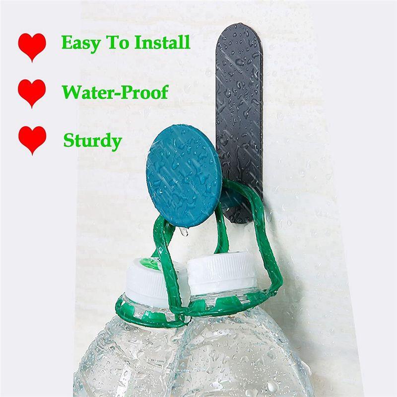 AEE4-Towel Hooks For Bathroom Wall Mounted,Heavy Duty Waterproof Adhesive Coat Hooks Robe Hooks Cabinet Clothes Hanging Hooks