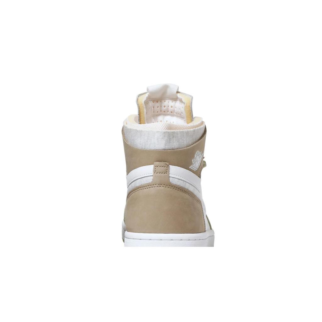 Womens Air Jordan 1 High Zoom Comfort 'Olive Aura' (women's Sizes) White / Olive Aura / Khaki / Grey Heather Vintage Basketball Shoes CT0979 102