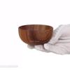 Acacia Wood Dinner Plates for Eating, Wooden Round Charcuterie Boards Serving Bowls for Food Dishes Cheese Dessert Salad