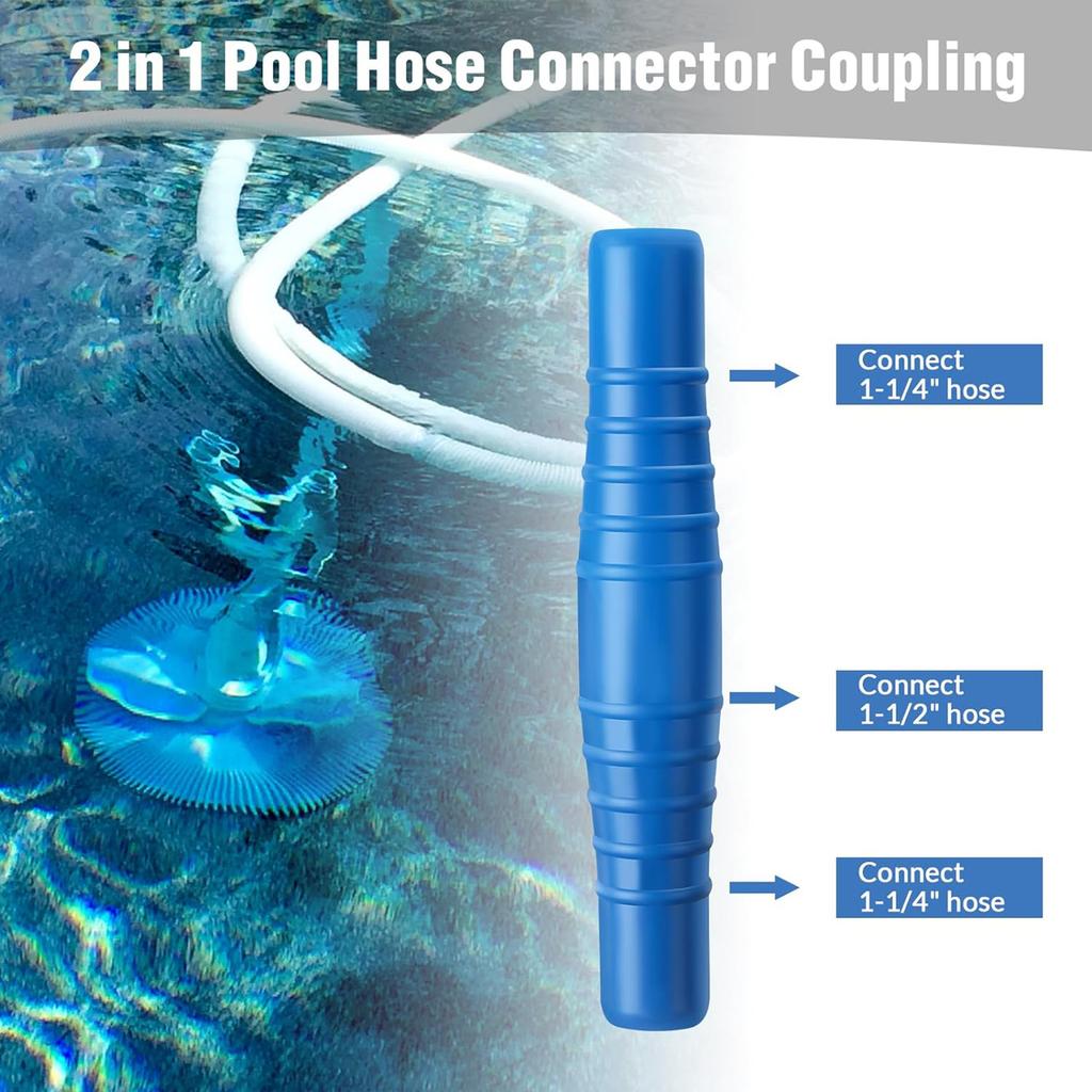 Pool Hose Adapter Kit Easy To Use Hose Fittings Pool Adapter Plastic Material for Swimming Pool Vacuum Filter Pump