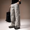 High-end Retro Tooling Functional Wind Straight Casual Pants Men's Spring and Summer Tide Brand Solid Color Simple and Versatile Loose Wide-leg Pants