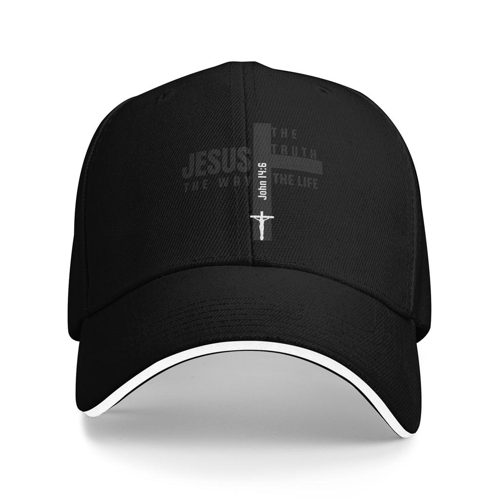 Jesús La Verdad El Camino La Vida Gorra de Béisbol Popular Gorras Sandwich para Unisex Mujeres Poliéster Gorra de Papá Exterior