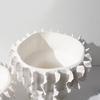 White Thread Lace Ceramic Vase Frosted Abstract Handicraft Ornament Flower Arrangement Accessories Home Decoration Vases Pots
