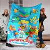 Cute Cartoon Super Zings Blankets Picnic Blanket Warm Flannel Blankets Soft and Comfortable Blanket Bed Linings Birthday Gift