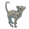 Resin Cat Statue Cute Small Cat Figurine Indoor Outdoor Ornament for Home Yard Lawn Porch Decoration