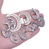 Multistyle Vintage Stainless Steel Moon Charms For Earrings Making Witchknot Pendants Breloques Acier Inoxydable Creation Bijoux