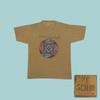 Camiseta Vintage Anos 90 Sudoeste Asteca Marrom Desbotado Gráfico Geométrico Masculina Grande