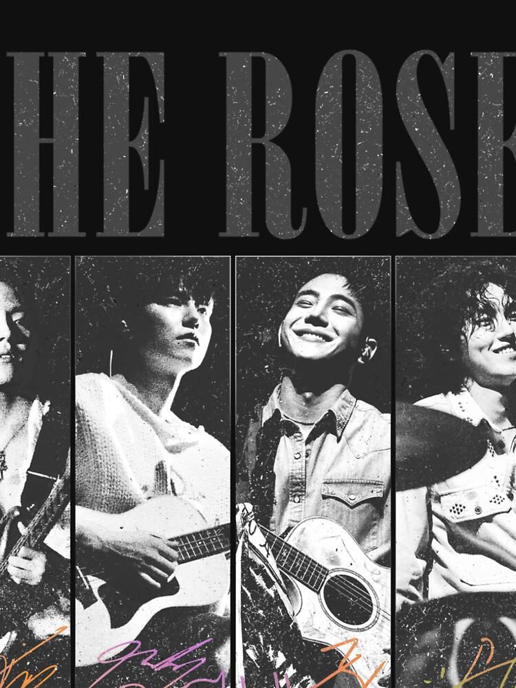 Vintage The Rose Medlemmar T-shirt, Kpop The Rose Rosetopia Medlemmar Woosung, Dojoon, Hajoon, Taegyeom 2026 Världsturné T-shirt Gåva Premium T-shirt