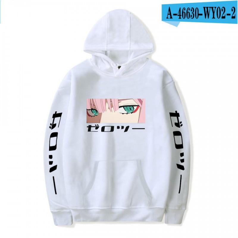 Unisex Oversized Hoodie Sweatshirt Inspired By Darling In Franxx Zero Two Anime Casual Winter Wear