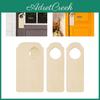 Blank 10x Hanger Door Knob Signs Write Your Own Messages Plaque Wood Bedroom For Home
