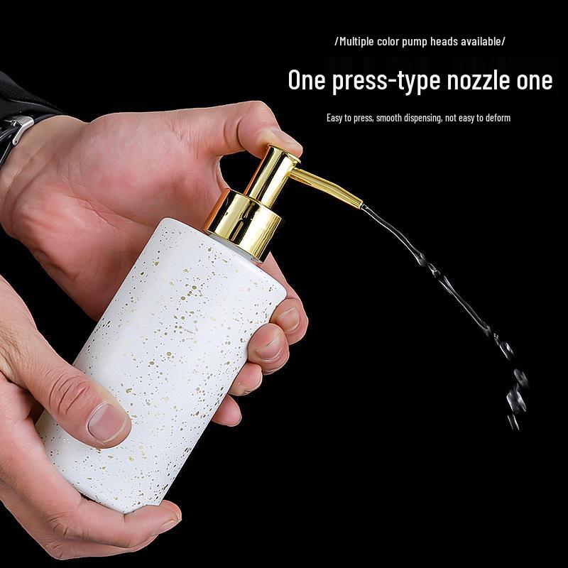 Glass Press-Type Refillable Bottle for Hand Sanitizer, Shampoo, or Shower Gel – Ideal for Hotel and B&B Bathrooms