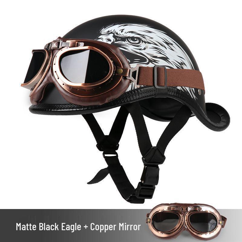 G3F Retro Japanischer Aufgebogener Heckhelm: Herren- & Damen-Cruiser-Helm für Radfahrer
