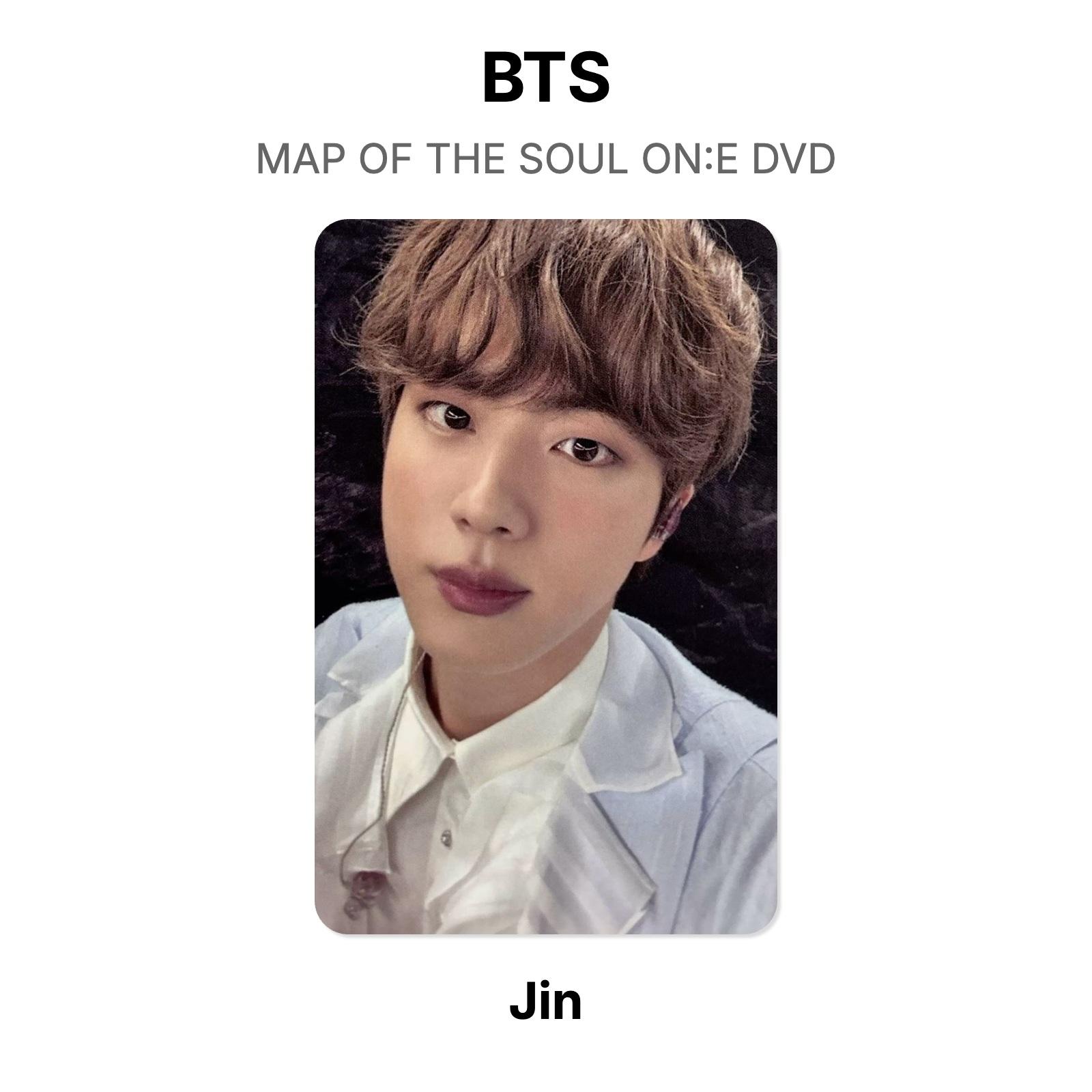 BTS КАРТА ДУШИ НА:Официальная фотокарточка E DVD Jin