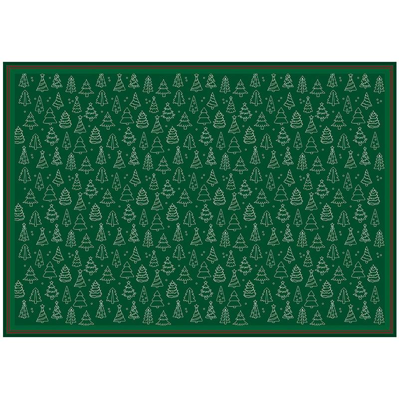 Winter Christmas Tablecloth Waterproof Tablecloth Thickened Rectangular Tablecloth Coffee Table Cloth