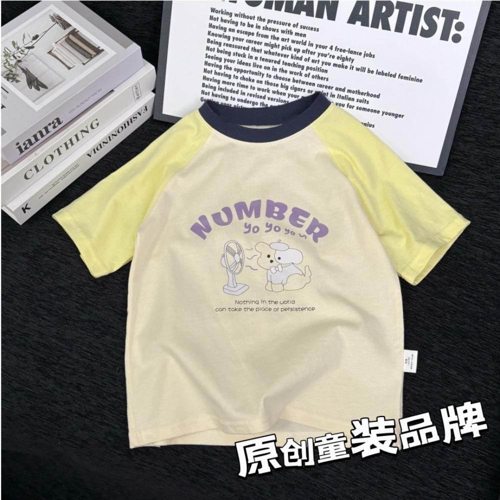 Fashion Kids Summer T-Shirts Toddler Baby Cotton Clothes Children Tops Tees for Boys & Girls Letter Printed Costume