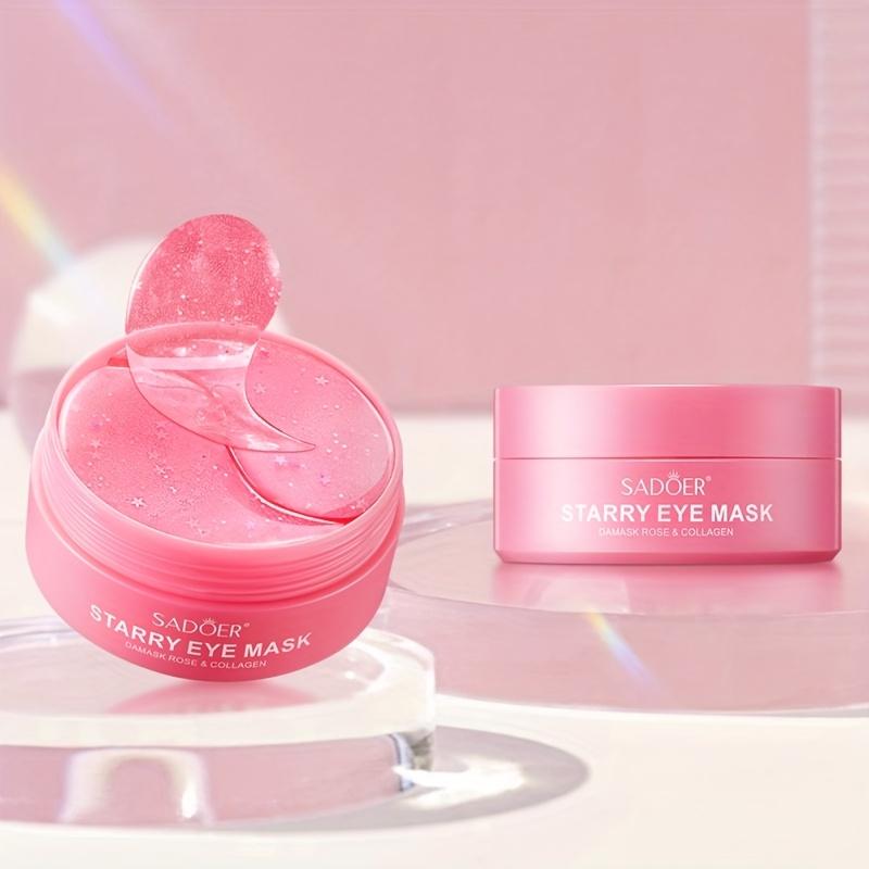 Rose Hydra-Gel Eye Mask - Moisturizing & Firming Eye Care with Plant-Based Squalane, Remove Dark Circles, Puffiness & Wrinkles, Tighten Skin Eye Patch