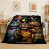 Coperta morbida in flanella F-FNAF Freddy per giochi horror, Coperta calda e accogliente per letto, divano, sofà, camera da letto, soggiorno, viaggi, picnic