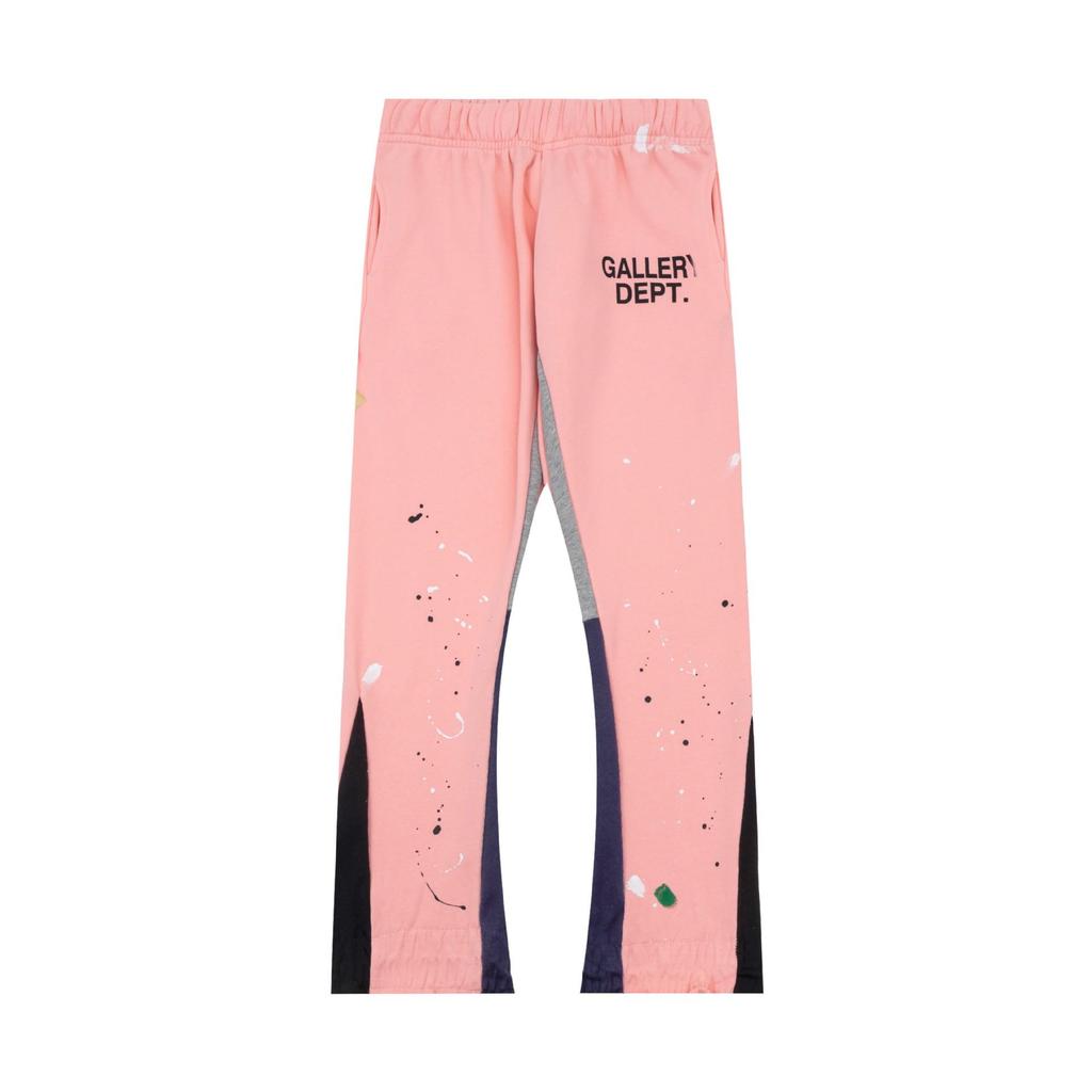 GALLERY DEPT Men's Classic Hand-Painted Splatter Graffiti Cotton Sweatpants