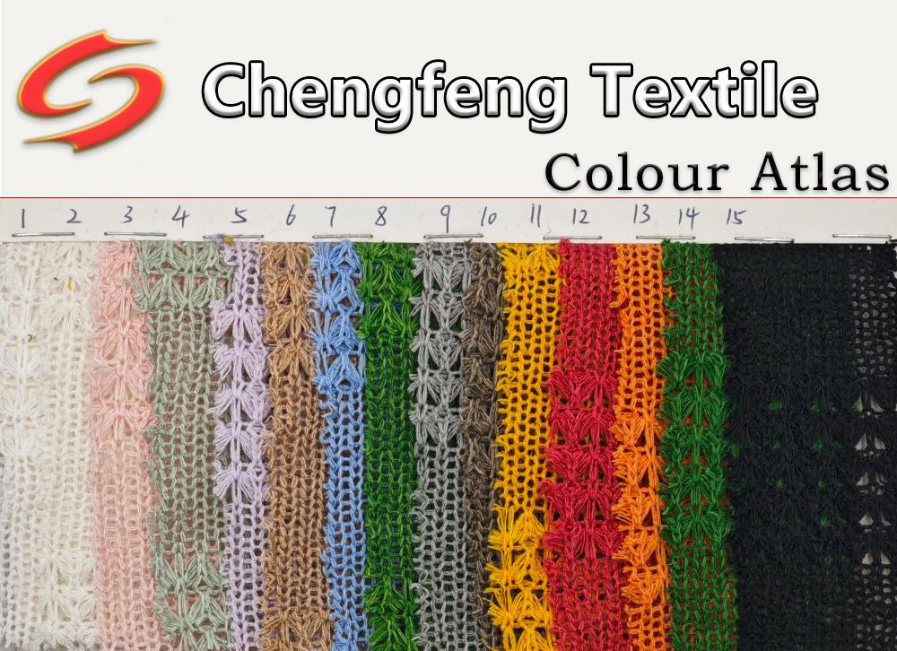 2395# 100% Polyester Knitted Fabric Women's Dress T-Shirt Undershirt Pet Clothes Coarse Needle Hollow Jacquard Pineapple Pattern