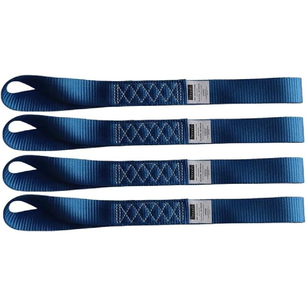 Soft Loop Tie Down Straps (4PK) Heavy Duty Motorcycle Tie Down Straps Loop Straps 1.5” X 18” X 10,000 LBS for ATV, UTV Trailer