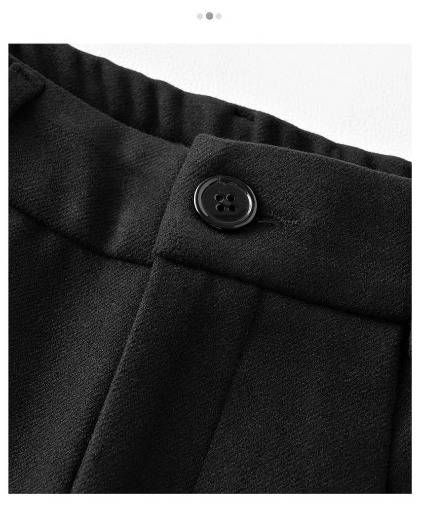 Women's High-Waist Woolen A-Line Shorts - Casual Bootcut for Spring, Autumn, & Winter 2025