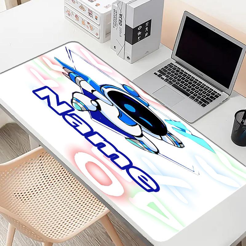 Custom Name Personalized Cosmic Bot Crew Pattern Mousepad, Laptop PC Desk Mat, Decorative Desk Mat for Home Keyboard Pad Gift