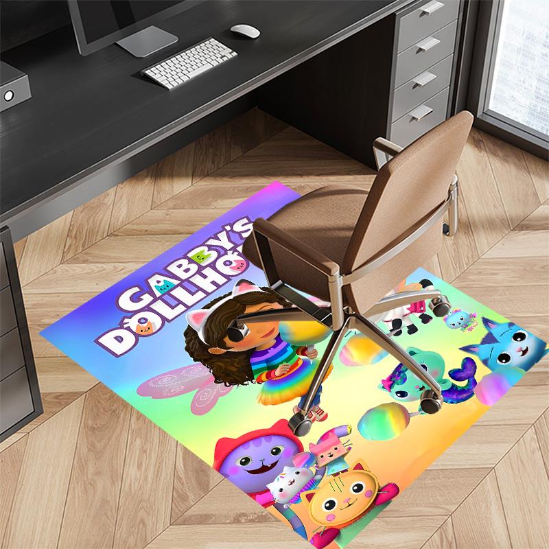 Gabby's Dollhouse2 Printed Absorbent Washable Carpet, Non-Slip Bathroom Mats, Kitchen Rugs, Yoga Mat,Living Room Entrance, Camping Picnic Rugs