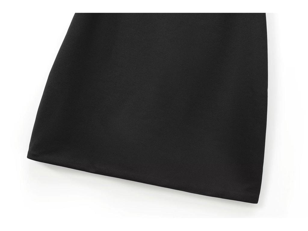 2024 Women's European & American Style French Round Neck Sleeveless Winter Dress