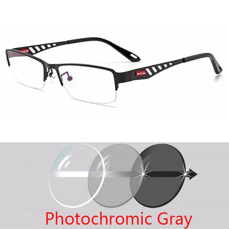 Photochromic Eye Glasses Men Women Myopia Eyeglasses Students Short Sight Eyewear 0 -0.5 -1 -1.25 -1.5 -1.75 To -6