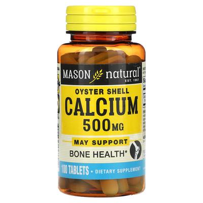 Oyster Shell Calcium, 500Mg, 100 Tablets