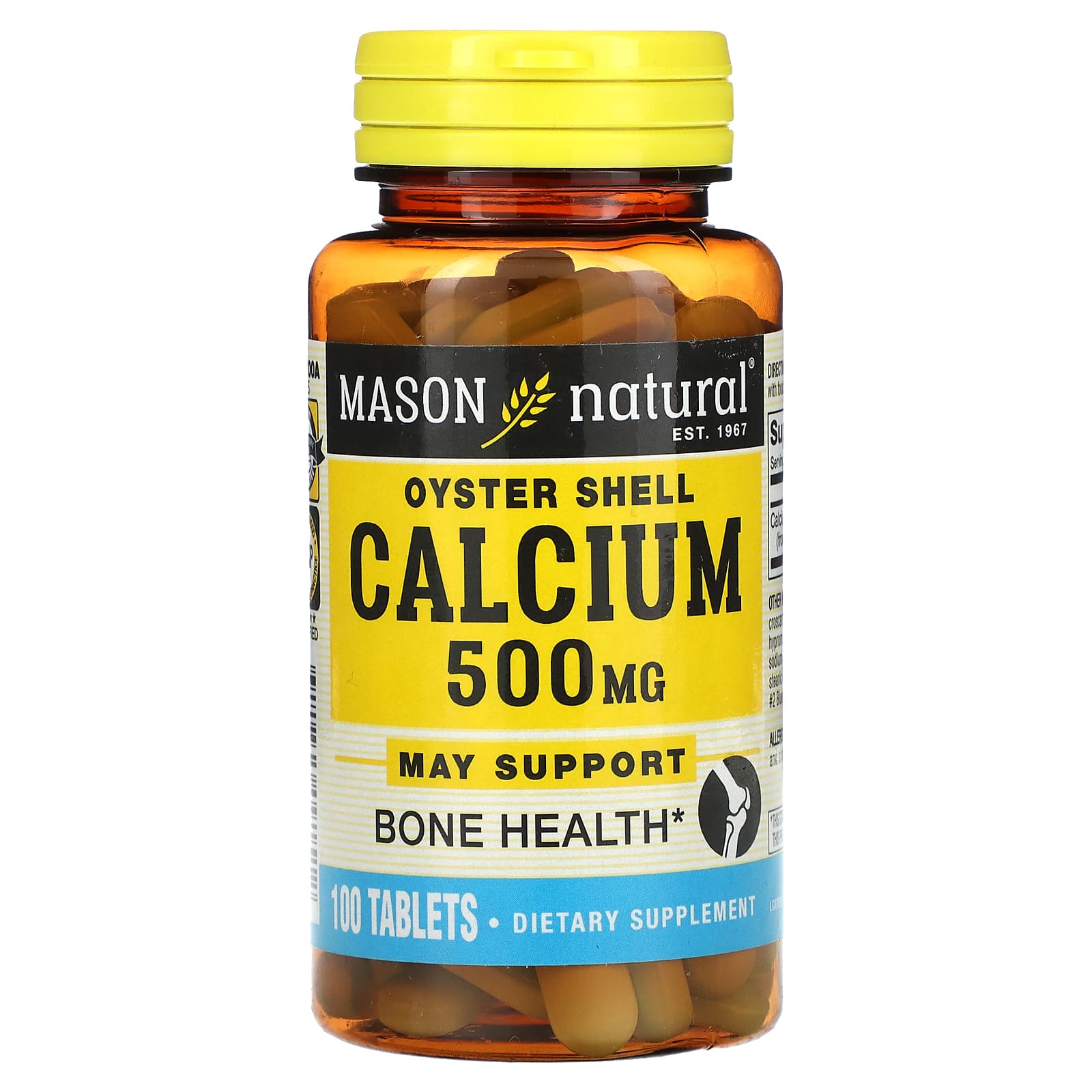 

Oyster Shell Calcium, 500Mg, 100 Tablets