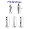 10 Frequency Vibration Charging Butt Plug Prostate Massage Vibrator Stainless Steel Anal Vibrators Adults Sex Toy For Men Women