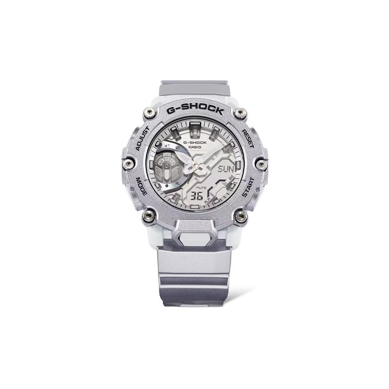 Casio MASTER OF G-SEA Series G-SHOCK 200 Meters Waterproof Quartz Movement Resin Strap Japanese and Korean Watch Unisex Silver Dial GA-2200FF-8AJF