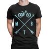 MTB Mountain Bike Downhill Classic Graphic Funny 100% Cotton T-Shirt Tops Tees For Men