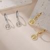 Tree of Life Round Drop Earrings Stainless Steel Hoop Earring Fashion Amulet Jewelry Birthday Gift for Women Girls