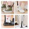 Home Entryway Telescopic Shoe Horn Long Handle Shoe Aid with Soft Grip, Heel-Guide Spoon for Daily Wear and Changes