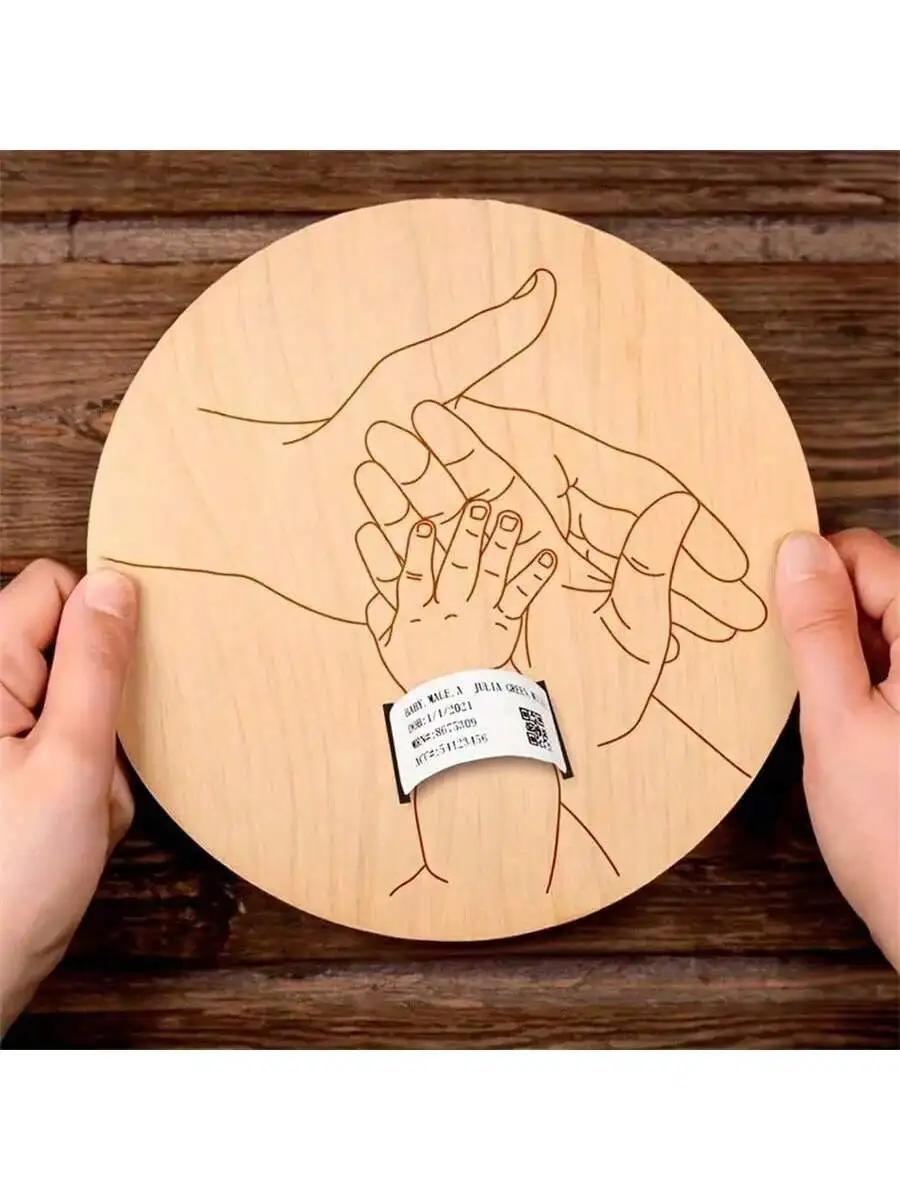 

Newborn Hospital Engraved Keepsake Holder Personalized Baby Gift Memorial Pregnancy Wristband For Mother s Day & Father s Day