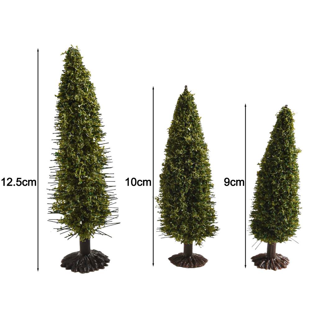 10 Cm Diorama Trees Christmas Village Model Trees Christmas Christmas Village Trees Variety Of Sizes DIY Landscapes