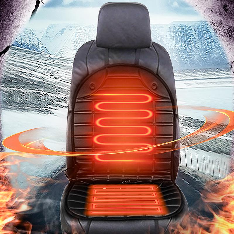 12V Car Electric Heated Seat Cushion - Winter Warm Pad for Car Interior
