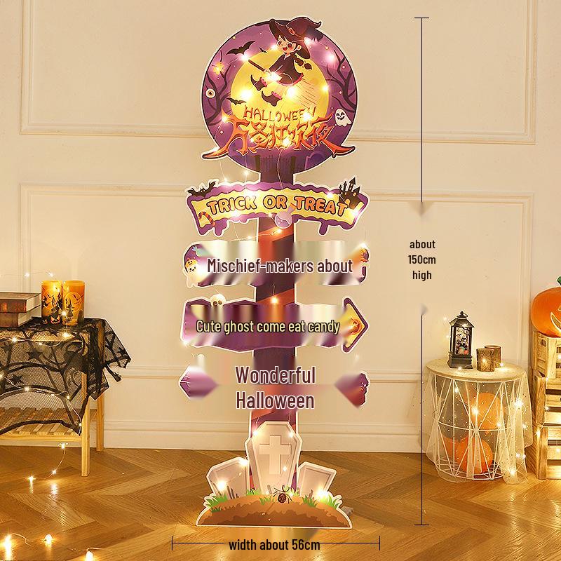 Halloween Pumpkin Lantern Board Standee for Outdoor/Kindergarten Decorations