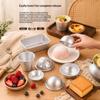 Home Kitchen Baking Mold 1/2Pcs Aluminum Alloy Easy Demold Reusable for Egg Tarts Mochi Desserts