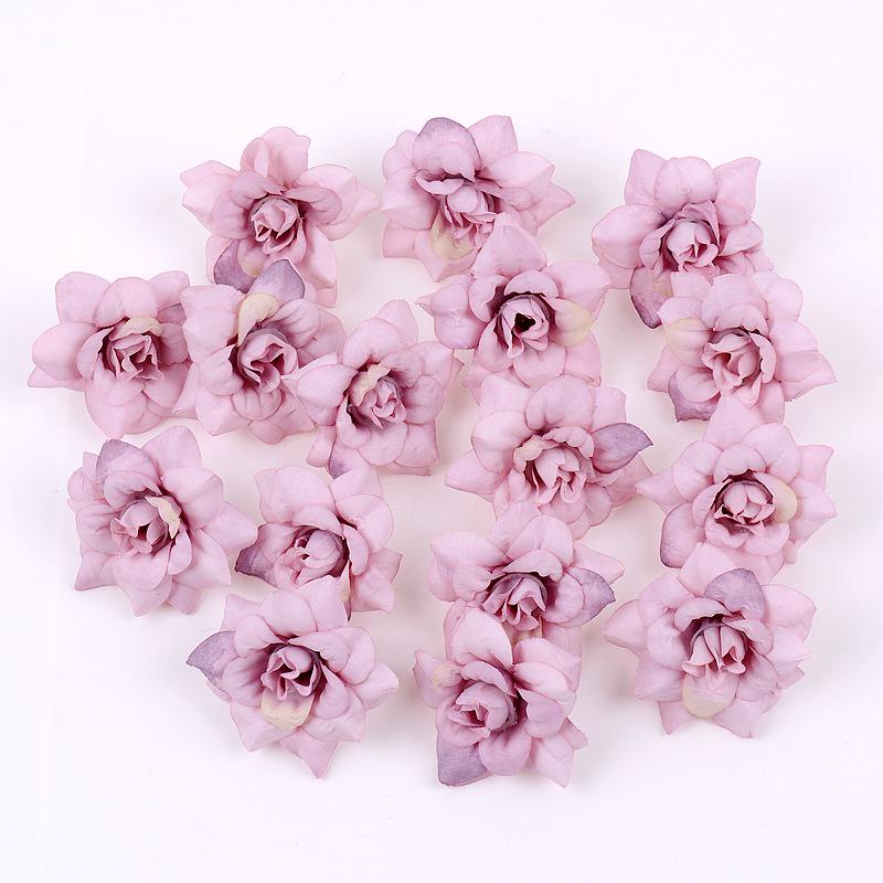 Silk Pointed Rose Small Flowers for DIY Headwear & Wedding Decoration