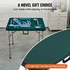 VEVOR Mahjong Table, Fold-in-Half 4 Player Card Table with Wear-Resistant Green Tabletop