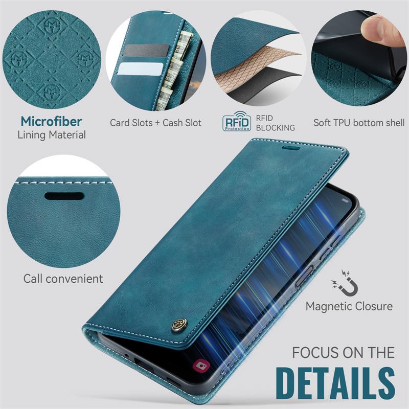 Magnetic Flip Leather Phone Case For Samsung Galaxy S26 S25 FE S24 S23 Plus S22 S21 S20 Ultra A57 A17 A56 A36 A16 A55 A35 A15 A54 A34 A14 Wallet Cover
