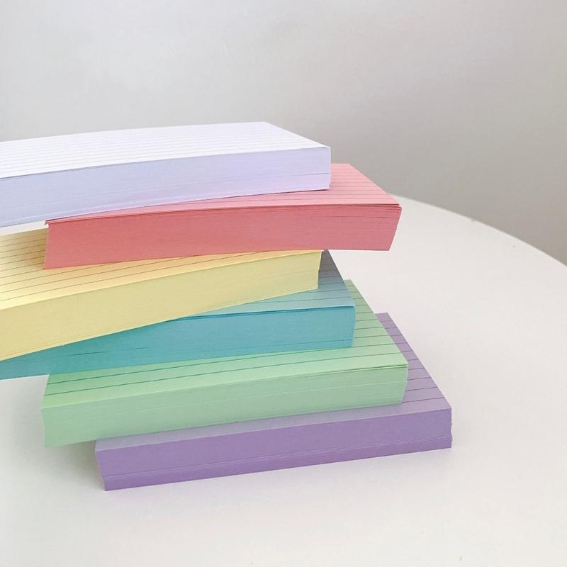 250Sheets Colorful Note Paper 3x5Inch Wide Lined for Writing Noting Journaling Study Card Note Cards Pocket Notecards
