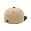 New Era 59FIFTY Cap MLB New York Yankees NY Camel Beige 8 ONSPOTZ Exclusive and Gokyu Fifty 5950 Straight Flat Visor Unisex Summer Sun Protection UV