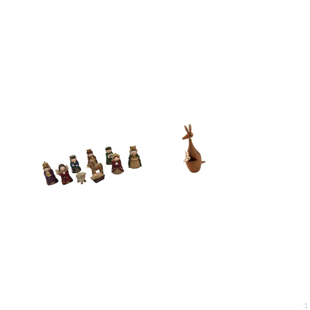 Christmas Nativity Animal Figurine Set Statue Religious Tabletop Ornaments Decorative Party Favor