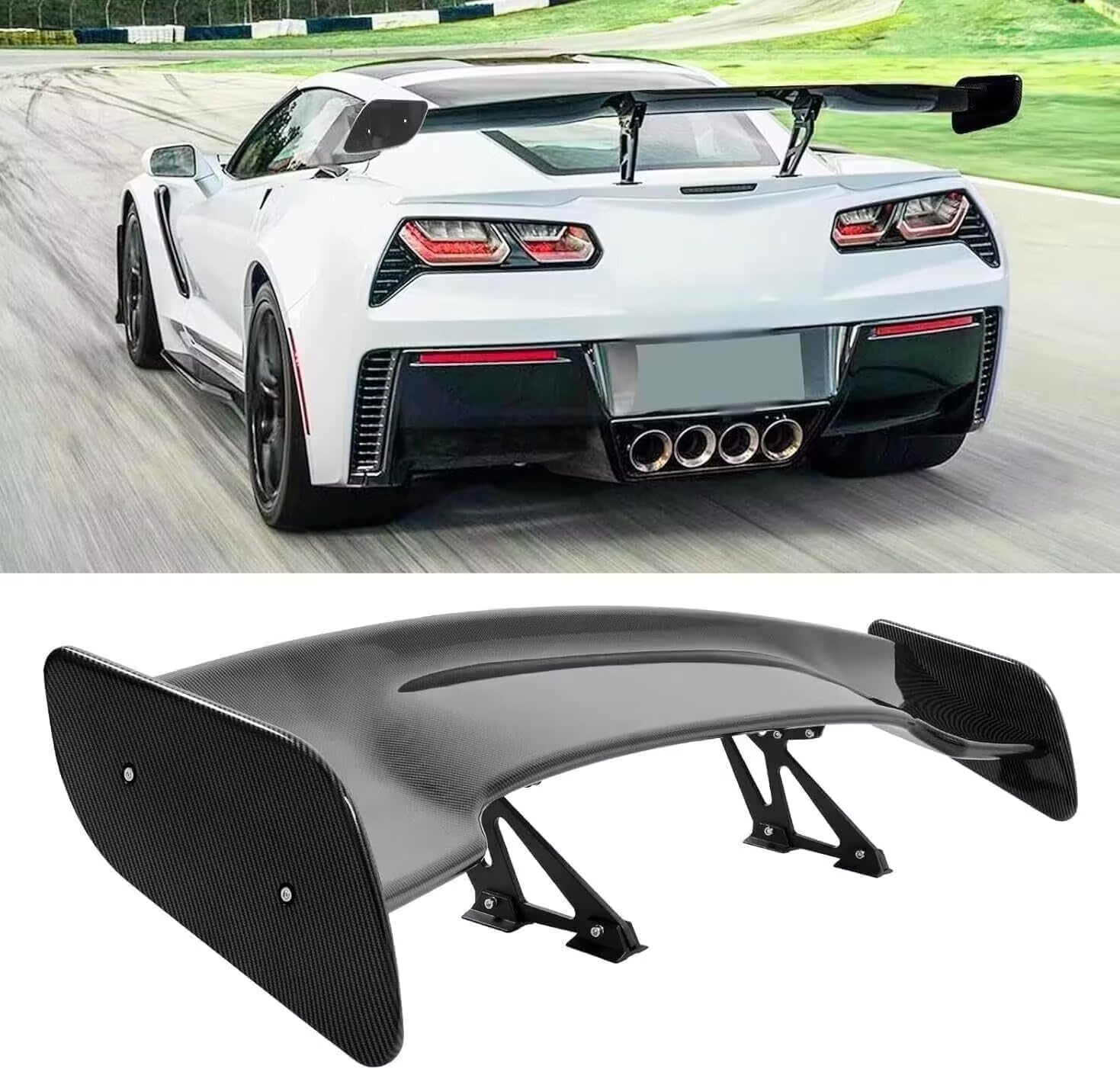 

TUIYIDUO Автомобильный спойлер 145см Карбоновое волокно GT Крыло Универсальный Автомобиль ABS Автомобильный Задний Экстерьер Автомобильный Хвост Японские Инструкции Включены Крыло, (57 дюймов) Хвост, Стайлинг, чёрный