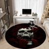 1pc Skull Hands Office Round Rug, Non-slip, Soft and Durable Office Rug for Interior Decoration, Perfect for Office, Beautiful Decoration Yy260312062